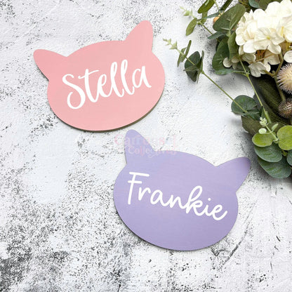 Personalised Cat Face Name sign, Pet cat Sign, Pet Owners Gifts, Cat Owners Gifts