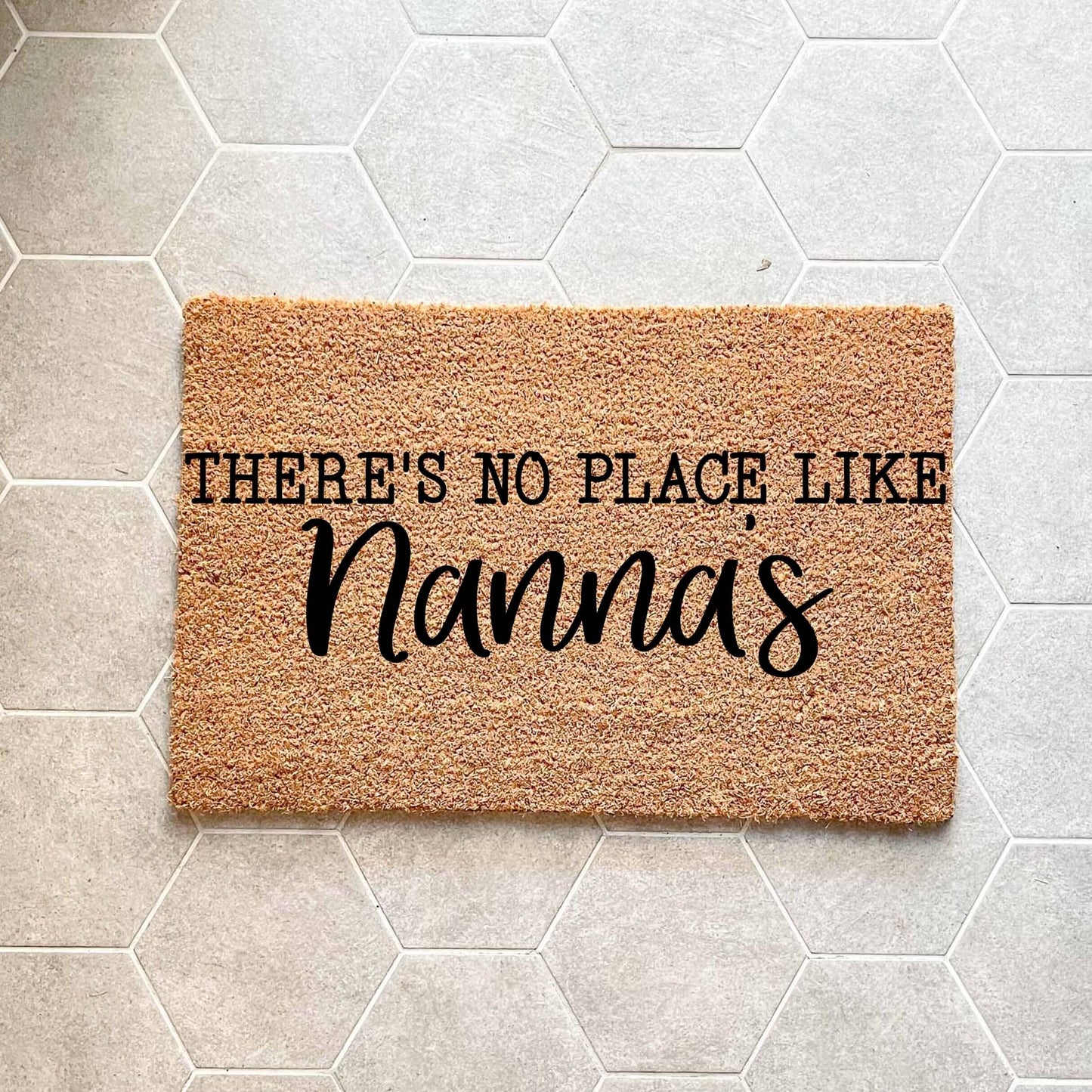 There's no place like Nanna's doormat, custom doormat, personalised doormat, door mat