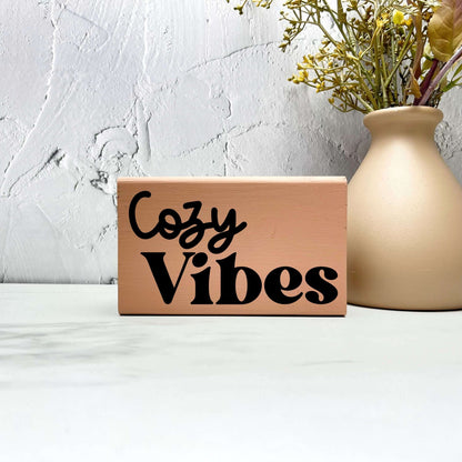 Cozy vibes sign, christmas wood signs, christmas decor, home decor