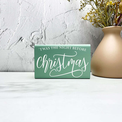 Twas the night before Christmas sign, christmas wood signs, christmas decor, home decor