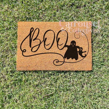 Boo doormat, Halloween Doormat, Spooky Doormat, Creepy Doormat