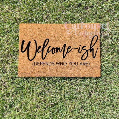Welcomish doormat, custom doormat, personalised doormat, door mat