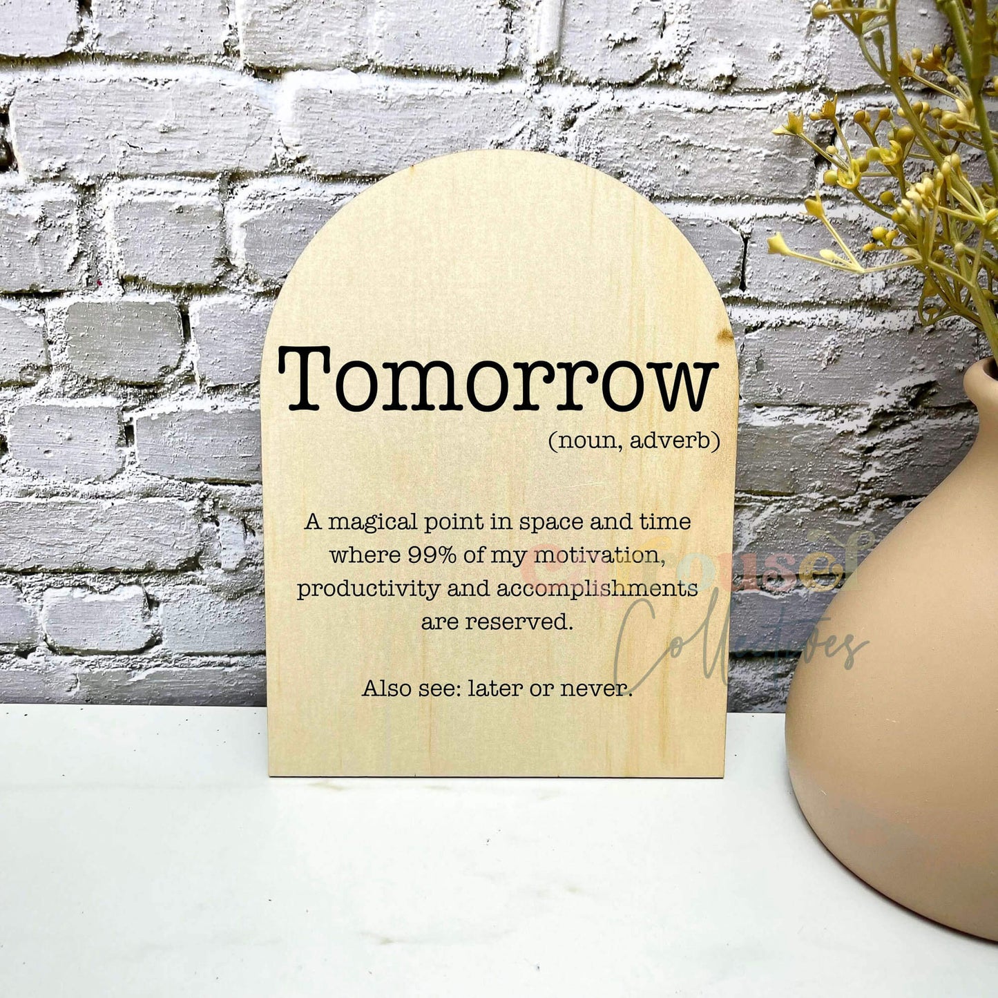Tomorrow Definition prints, funny definitions, great gift ideas, S53
