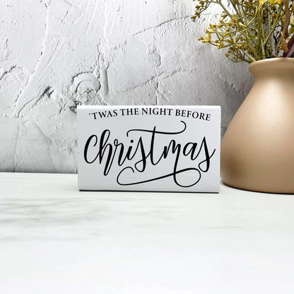 Twas the night before Christmas sign, christmas wood signs, christmas decor, home decor