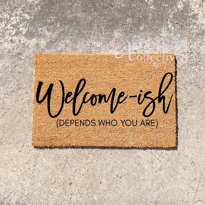 Welcomish doormat, custom doormat, personalised doormat, door mat