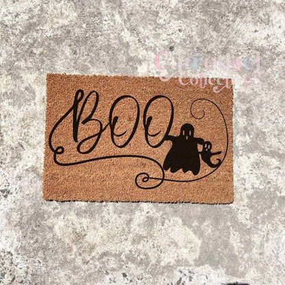 Boo doormat, Halloween Doormat, Spooky Doormat, Creepy Doormat