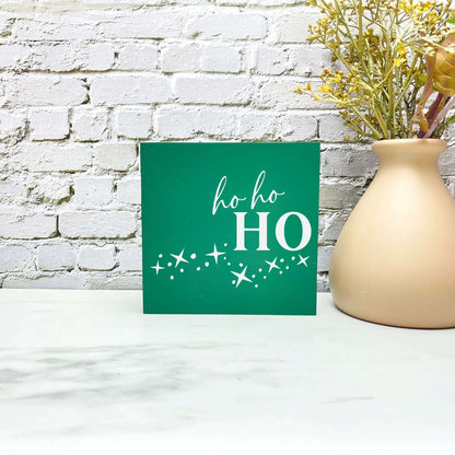 Ho ho ho sign, christmas wood signs, christmas decor, home decor