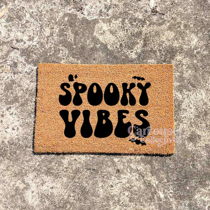 Spooky Vibes doormat, Halloween Doormat, Spooky Doormat, Creepy Doormat