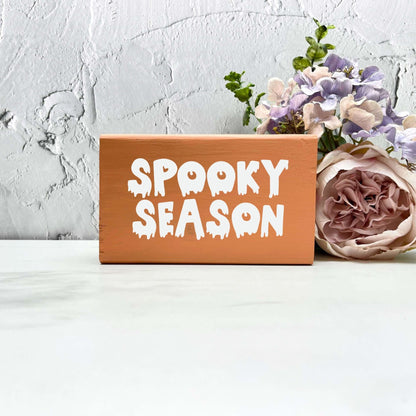 Spooky season wood Sign, Halloween Wood Sign, Halloween Home Decor, Spooky Decor