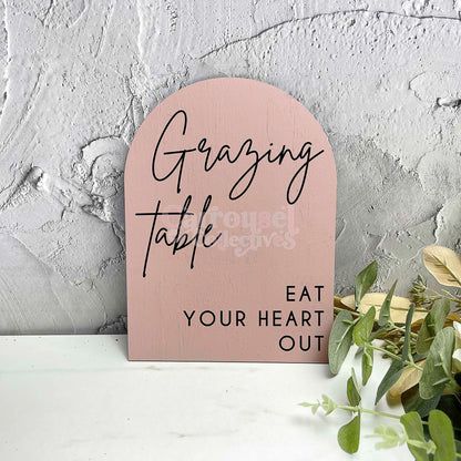 Grazing table acrylic sign, Wedding Sign, Event Sign, Party Decor