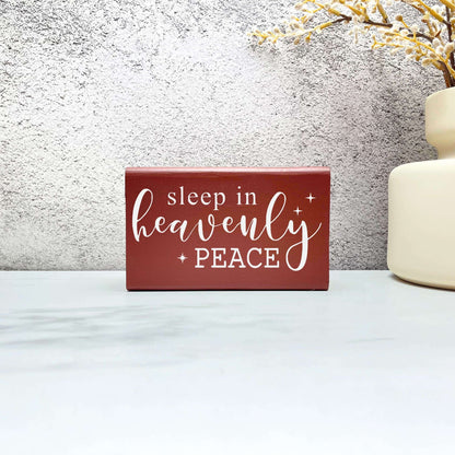 Sleep in heavenly peace sign, christmas wood signs, christmas decor, home decor