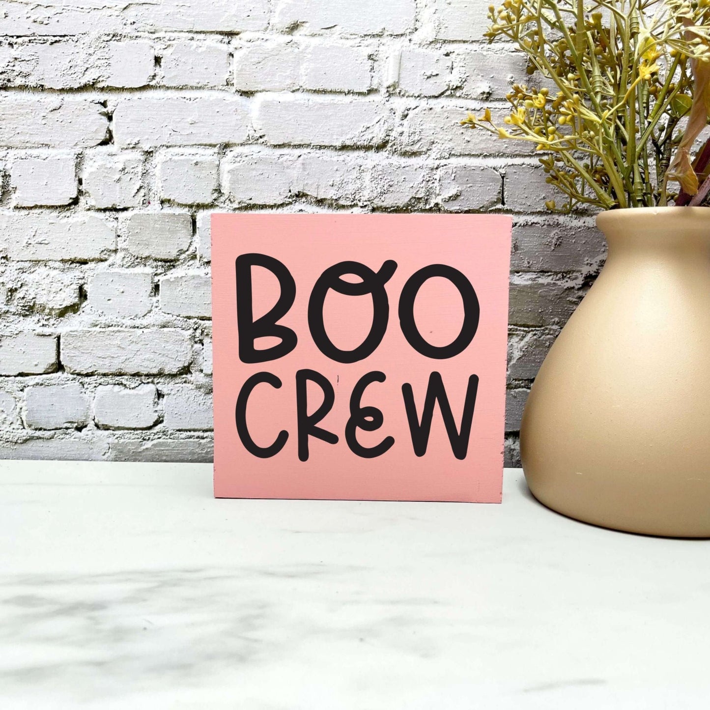 Boo crew Wood Sign, Halloween Wood Sign, Halloween Home Decor, Spooky Decor