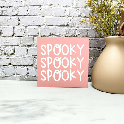 Spooky Wood Sign, Halloween Wood Sign, Halloween Home Decor, Spooky Decor