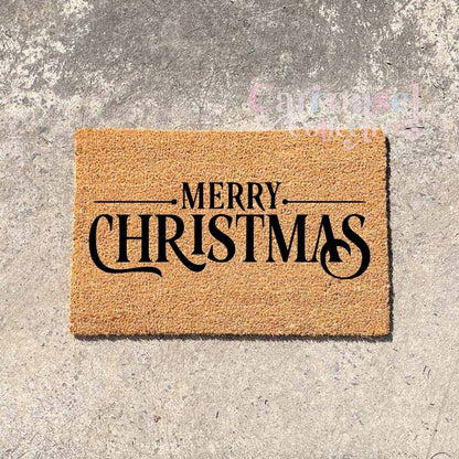 Merry Christmas doormat, custom doormat, personalised doormat