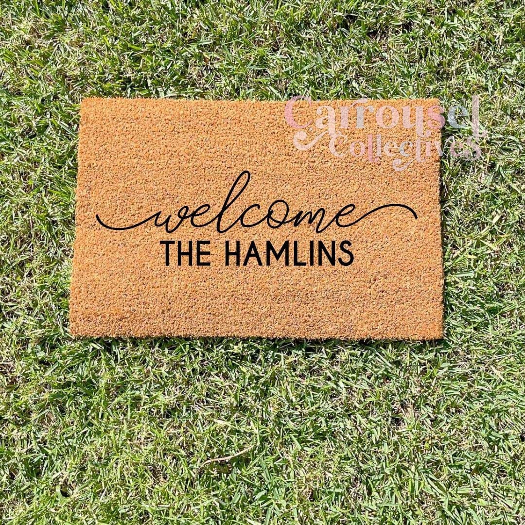 Custom name doormat, custom doormat, personalised doormat