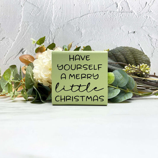 Have yourself a merry little Christmas sign, christmas wood signs, christmas decor, home decor