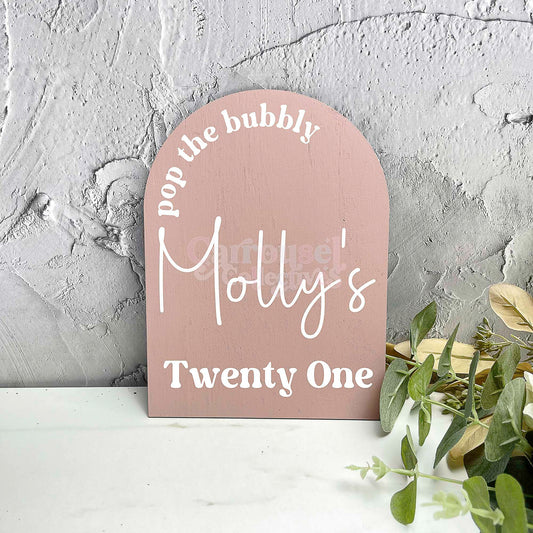 Twenty five birthday acrylic sign, Personalised, Birthday Party Decor, Birthday Sign