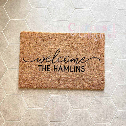 Custom name doormat, custom doormat, personalised doormat