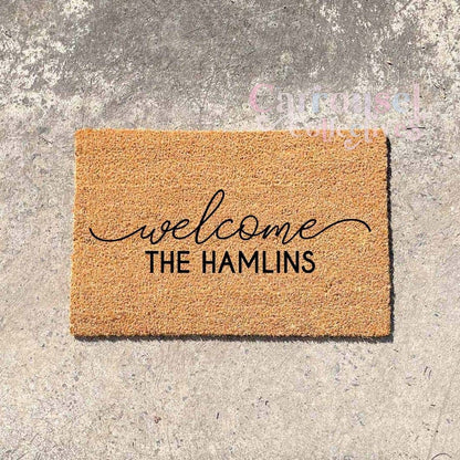 Custom name doormat, custom doormat, personalised doormat