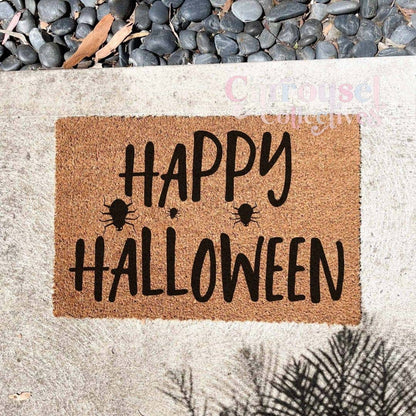 Happy Halloween doormat, Halloween Doormat, Spooky Doormat, Creepy Doormat