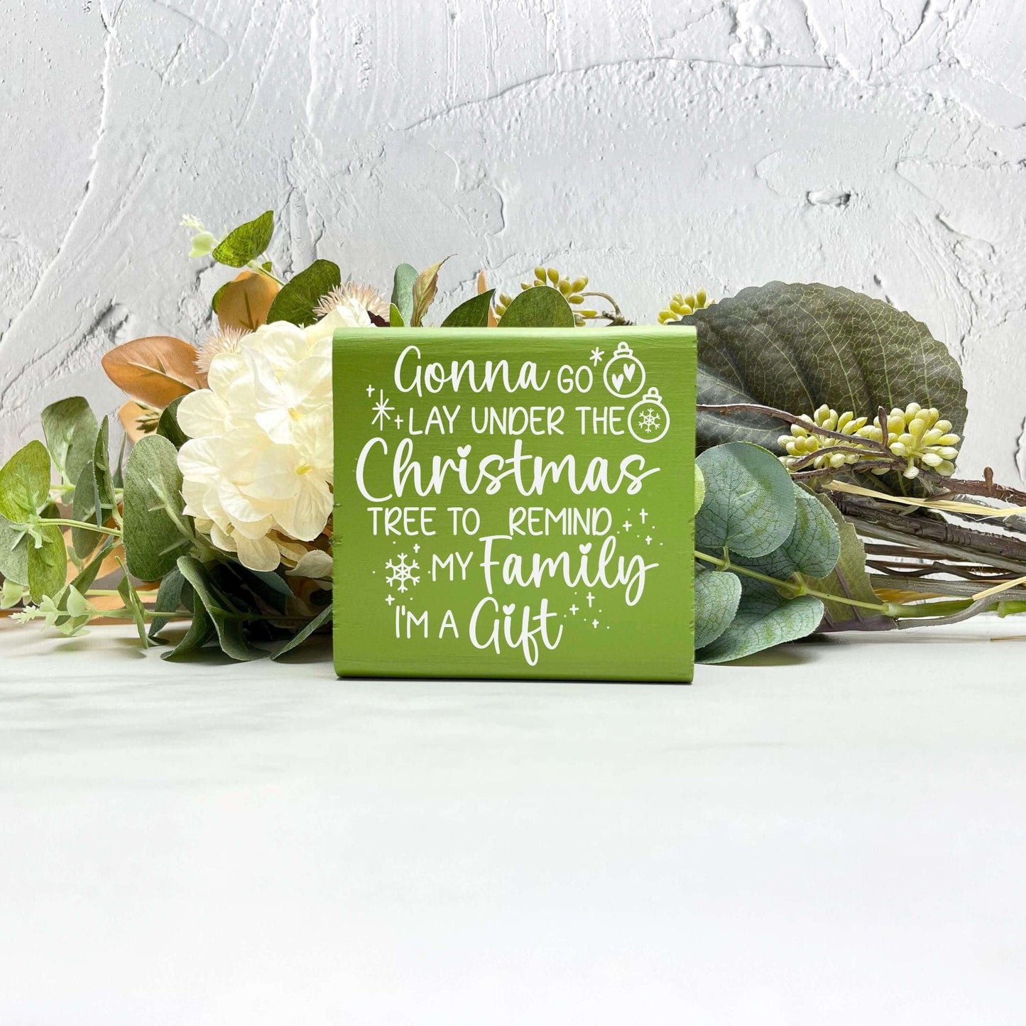 Gonna lay under the Christmas tree sign, christmas wood signs, christmas decor, home decor