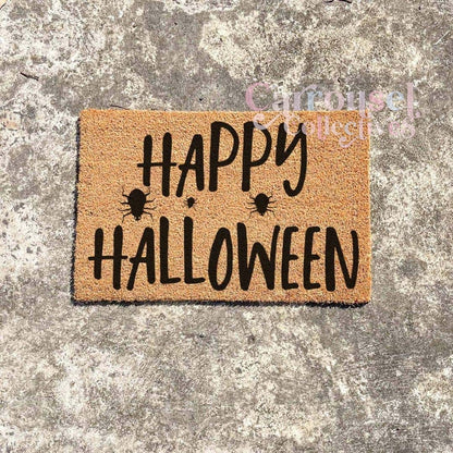 Happy Halloween doormat, Halloween Doormat, Spooky Doormat, Creepy Doormat