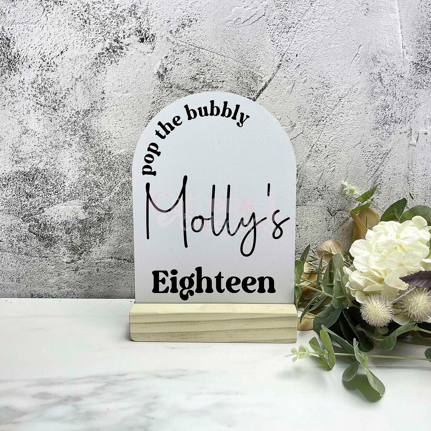 Eighteen birthday acrylic sign, Personalised, Birthday Party Decor, Birthday Sign