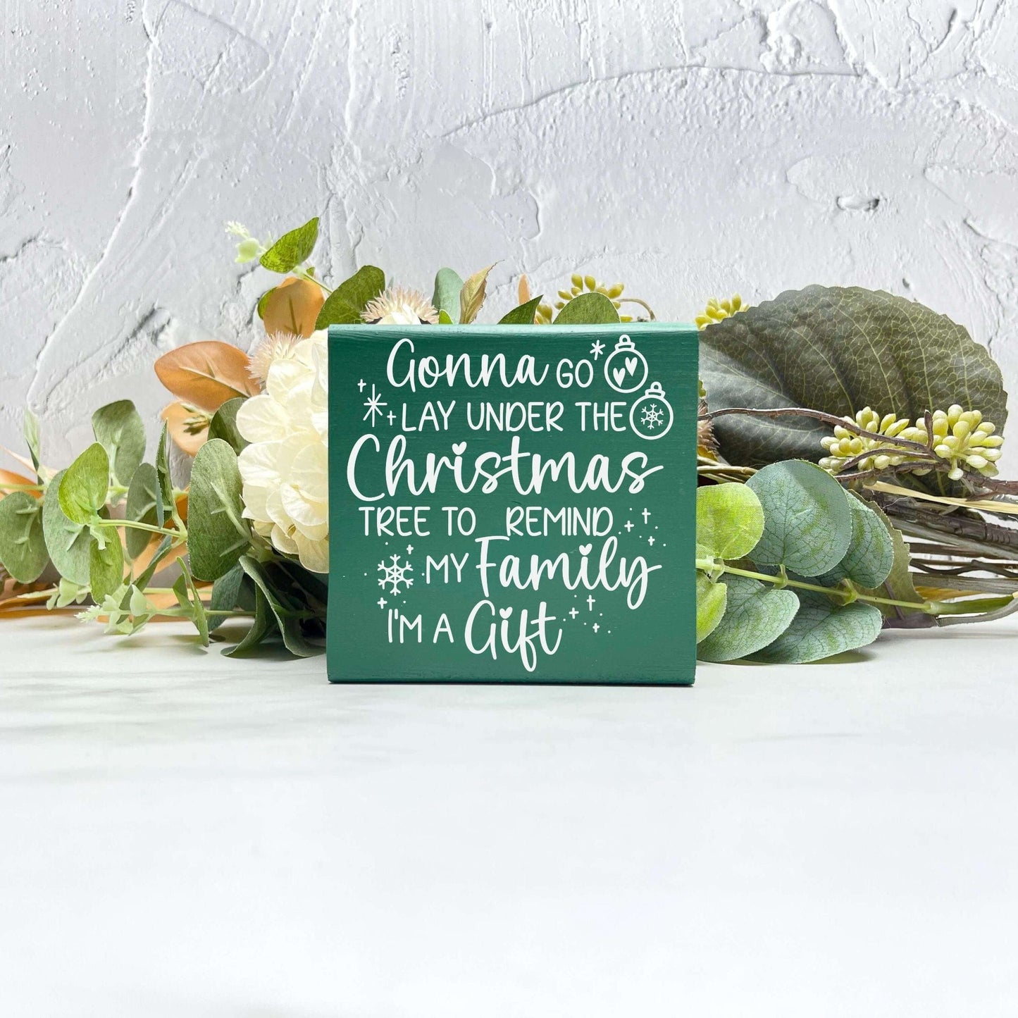 Gonna lay under the Christmas tree sign, christmas wood signs, christmas decor, home decor