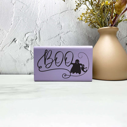 Boo Wood Sign, Halloween Wood Sign, Halloween Home Decor, Spooky Decor