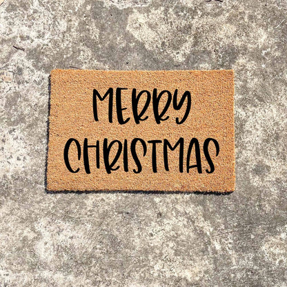 Merry Christmas doormat, Christmas doormat, Seasonal Doormat, Holidays Doormat