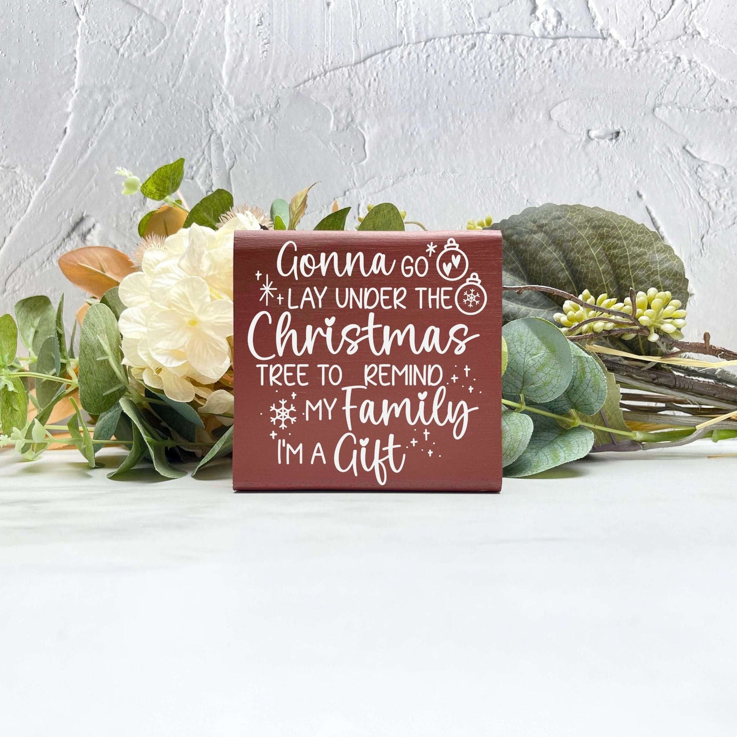 Gonna lay under the Christmas tree sign, christmas wood signs, christmas decor, home decor