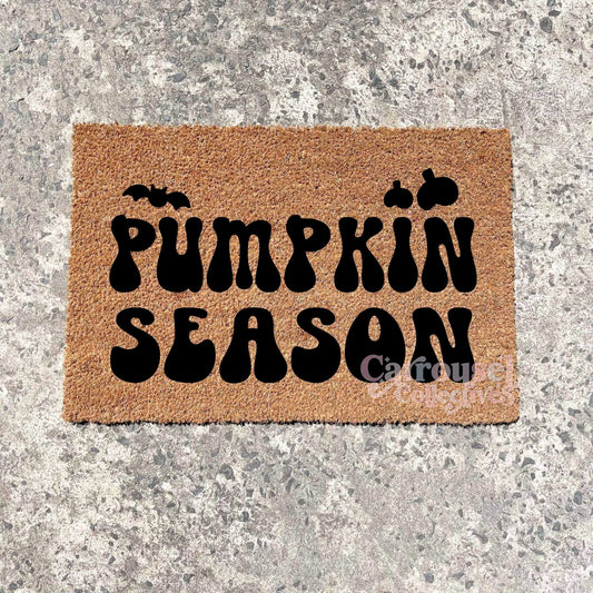 Pumpkin Season doormat, Halloween Doormat, Spooky Doormat, Creepy Doormat