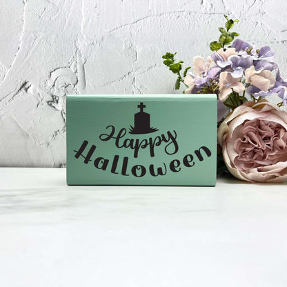 Happy halloween Sign, Halloween Wood Sign, Halloween Home Decor, Spooky Decor