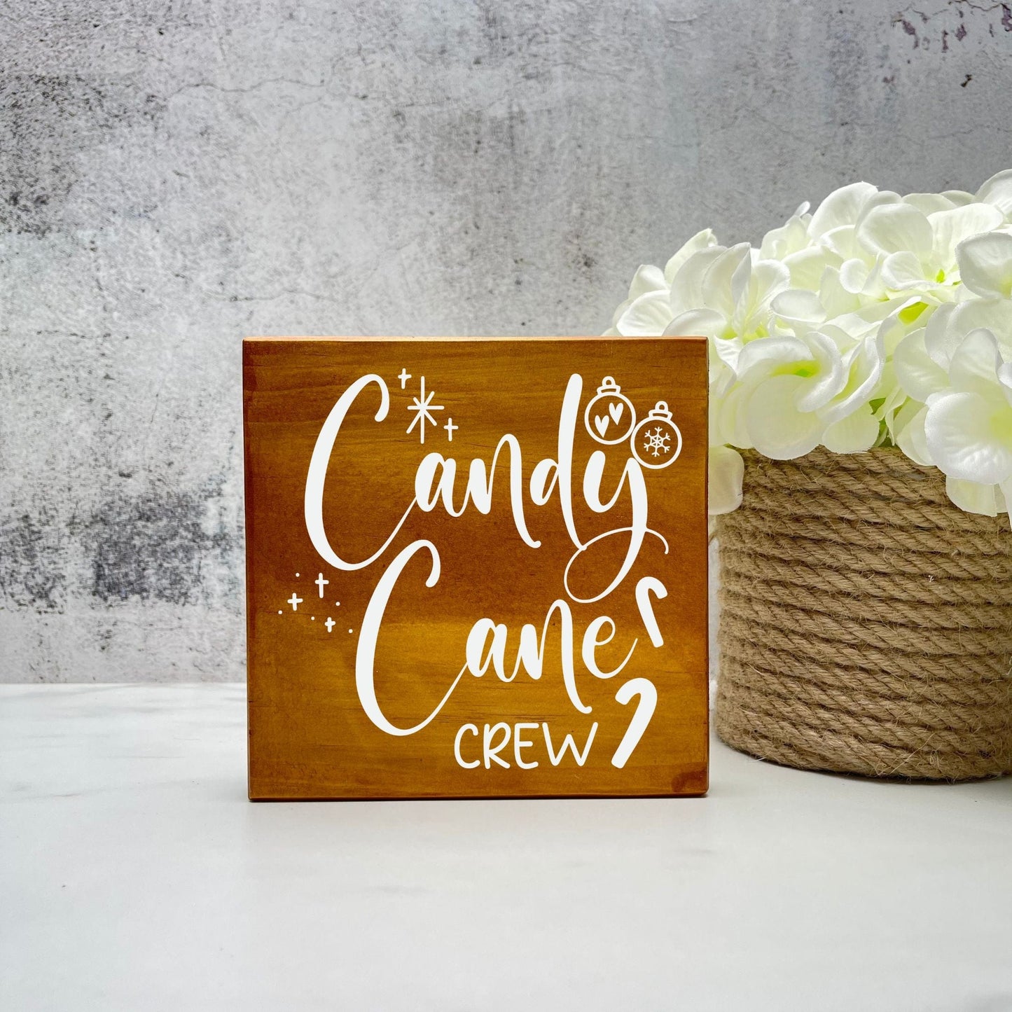 Candy cane crew sign, christmas wood signs, christmas decor, home decor