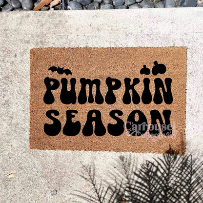 Pumpkin Season doormat, Halloween Doormat, Spooky Doormat, Creepy Doormat