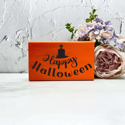 Happy halloween Sign, Halloween Wood Sign, Halloween Home Decor, Spooky Decor