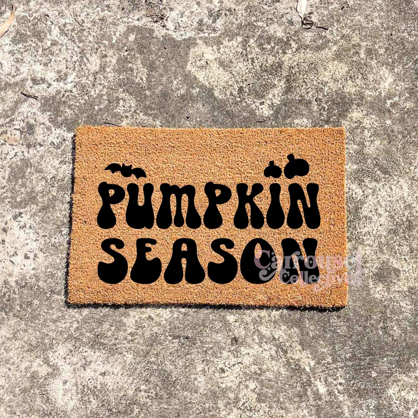 Pumpkin Season doormat, Halloween Doormat, Spooky Doormat, Creepy Doormat