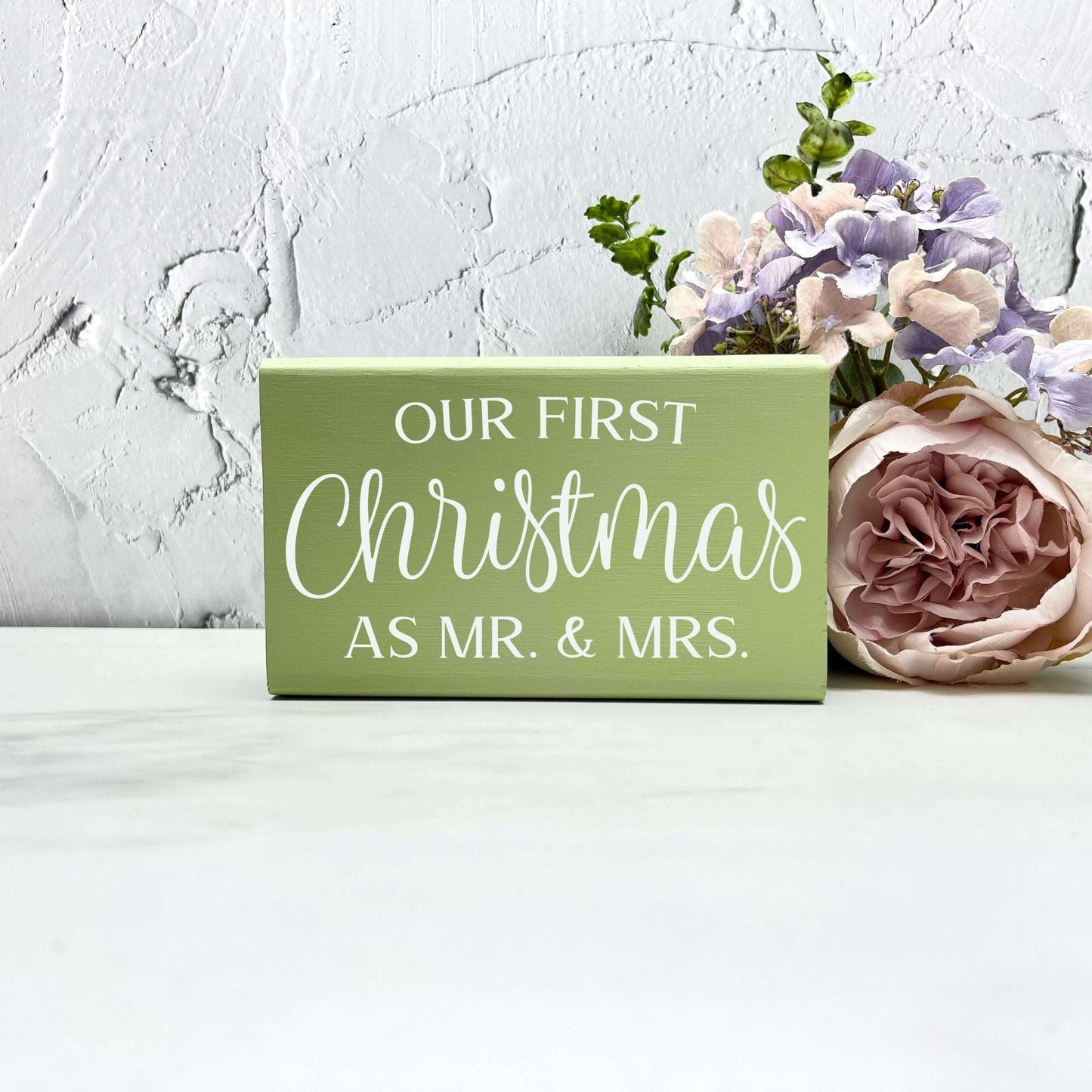 First christmas as Mr and Mrs sign, christmas wood signs, christmas decor, home decor
