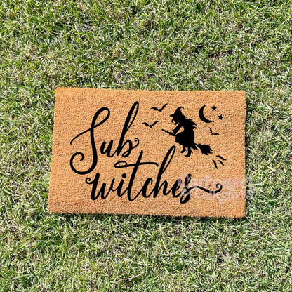 Sup Witches doormat, Halloween Doormat, Spooky Doormat, Creepy Doormat