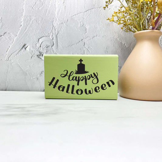 Happy halloween Sign, Halloween Wood Sign, Halloween Home Decor, Spooky Decor