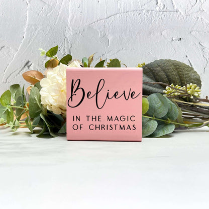 Believe in the magic sign, christmas wood signs, christmas decor, home decor
