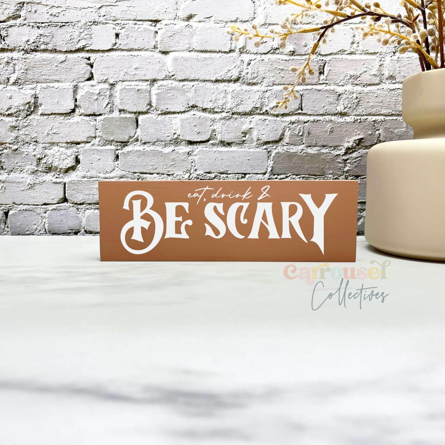 Be scary Wood Sign, Halloween Wood Sign, Halloween Home Decor, Spooky Decor