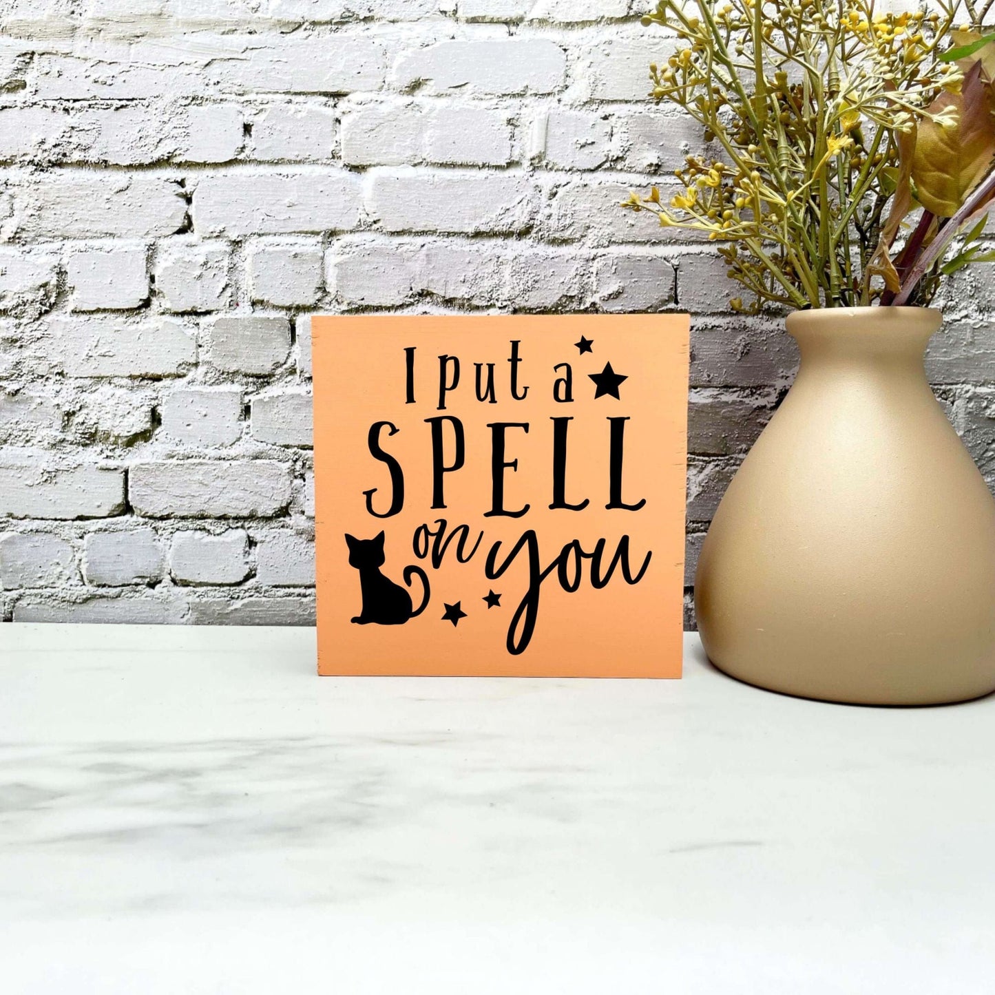 I put a spell on you Wood Sign, Halloween Wood Sign, Halloween Home Decor, Spooky Decor