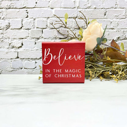 Believe in the magic sign, christmas wood signs, christmas decor, home decor