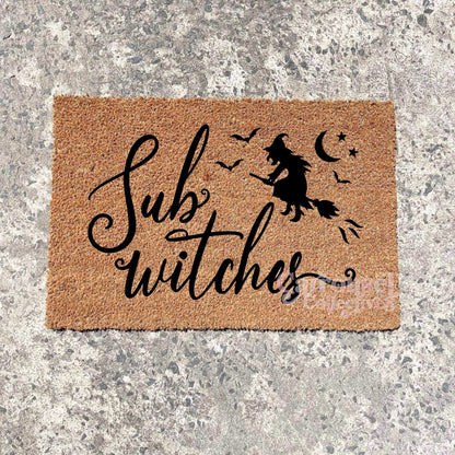 Sup Witches doormat, Halloween Doormat, Spooky Doormat, Creepy Doormat