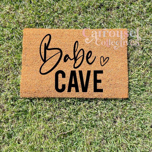 Babe Cave doormat, custom doormat, personalised doormat, door mat