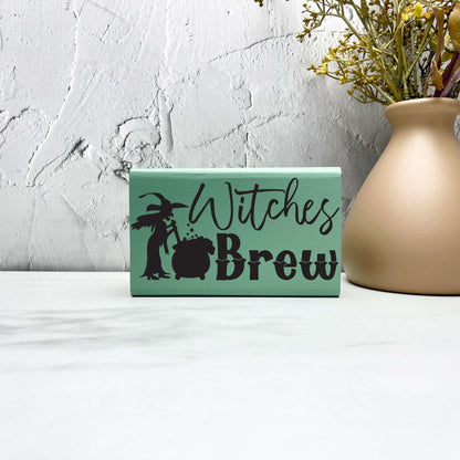 Witches brew Sign, Halloween Wood Sign, Halloween Home Decor, Spooky Decor