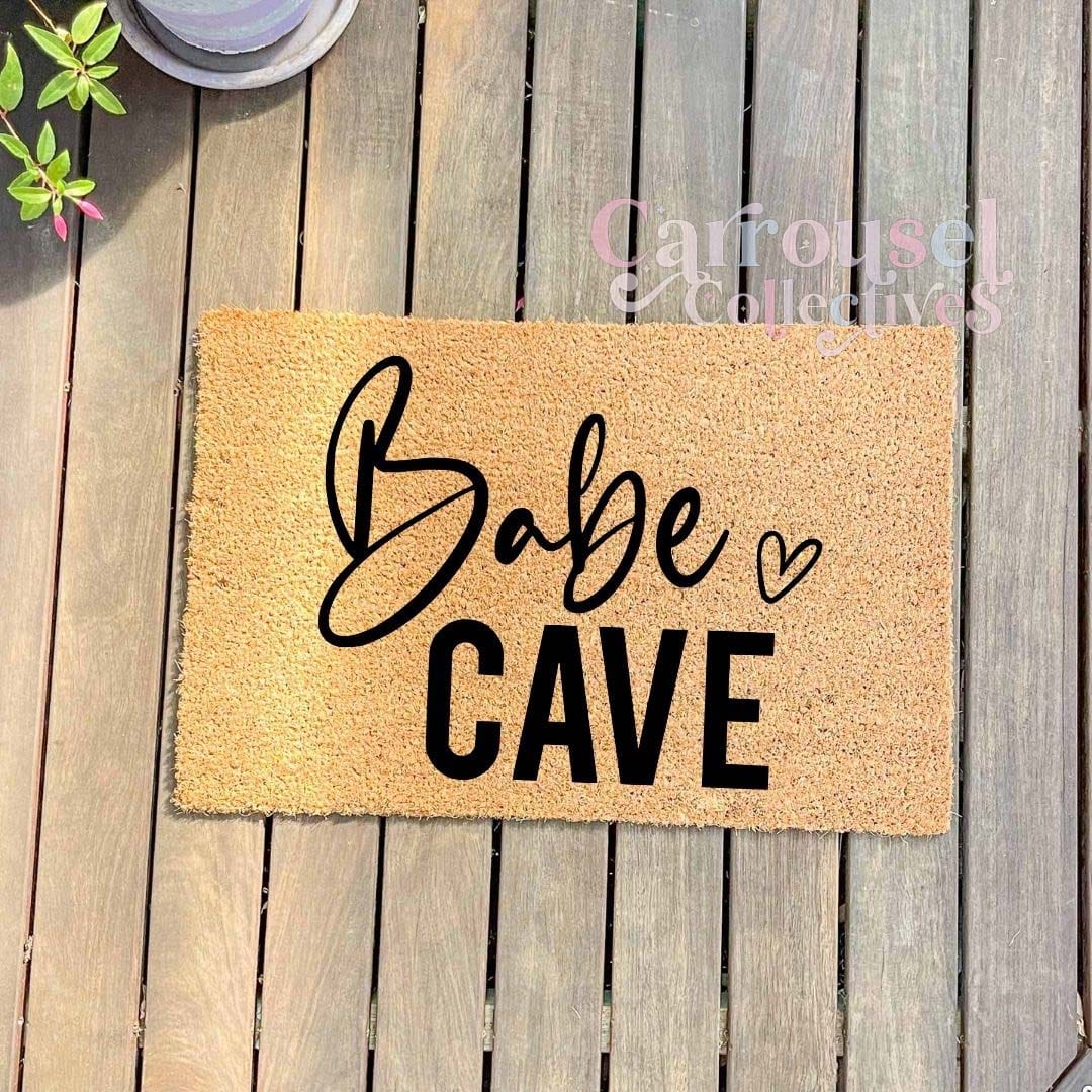 Babe Cave doormat, custom doormat, personalised doormat, door mat
