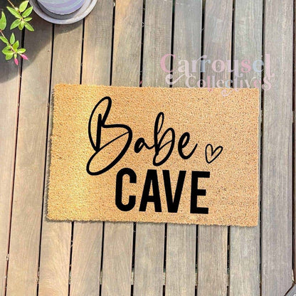 Babe Cave doormat, custom doormat, personalised doormat, door mat