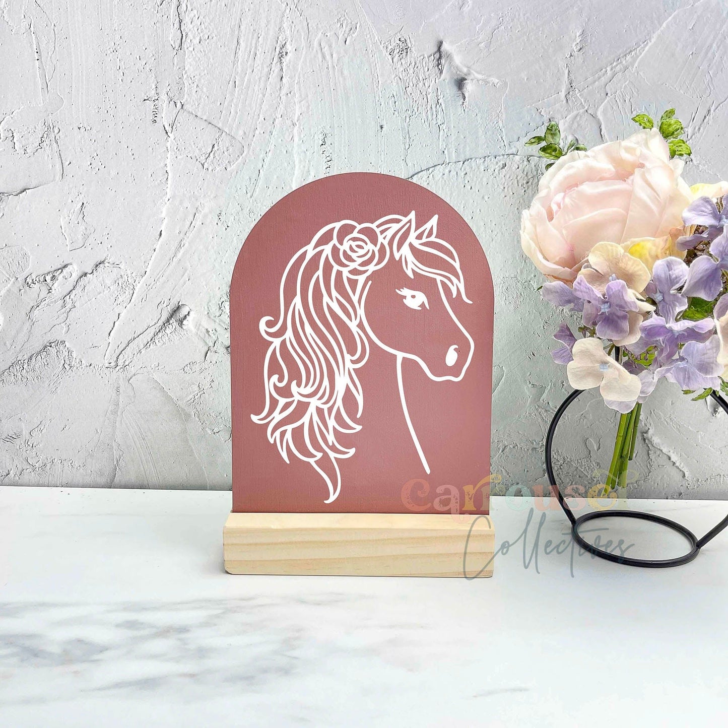 Horse line art acrylic sign, acrylic decor sign, decorative decor